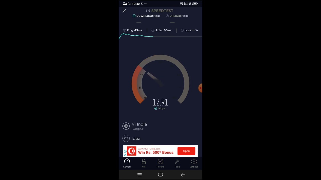 Vi internet speed test|Among us download in 1min 😵