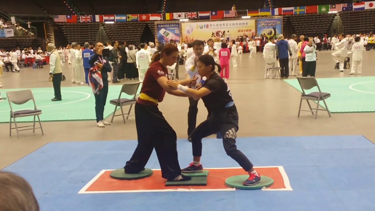 Push hands fixed step| Daria Sergeeva Iliqchuan ZXD| The 7th World Cup Taichichuan Championship