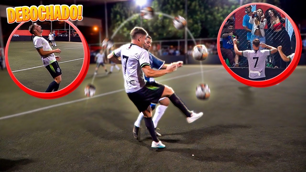 DEI CHAPÉU FIZ UM GOLAÇO E FUI PROVOCAR A TORCIDA!!