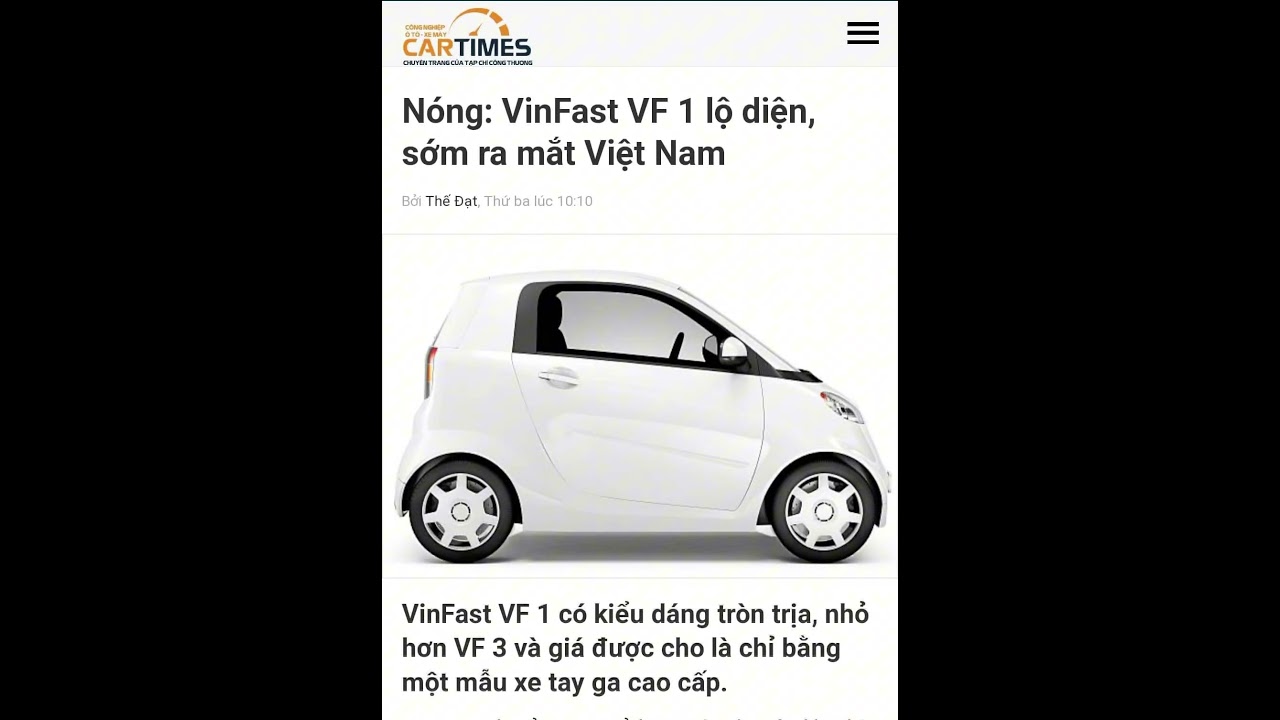 VinFast VF1, rất có thể ấy chứ nhỉ 