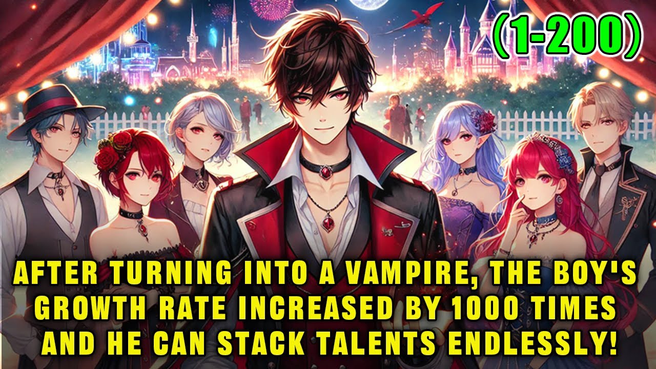 The boy becomes a vampire, growing 1000 times faster and stacking talents endlessly.