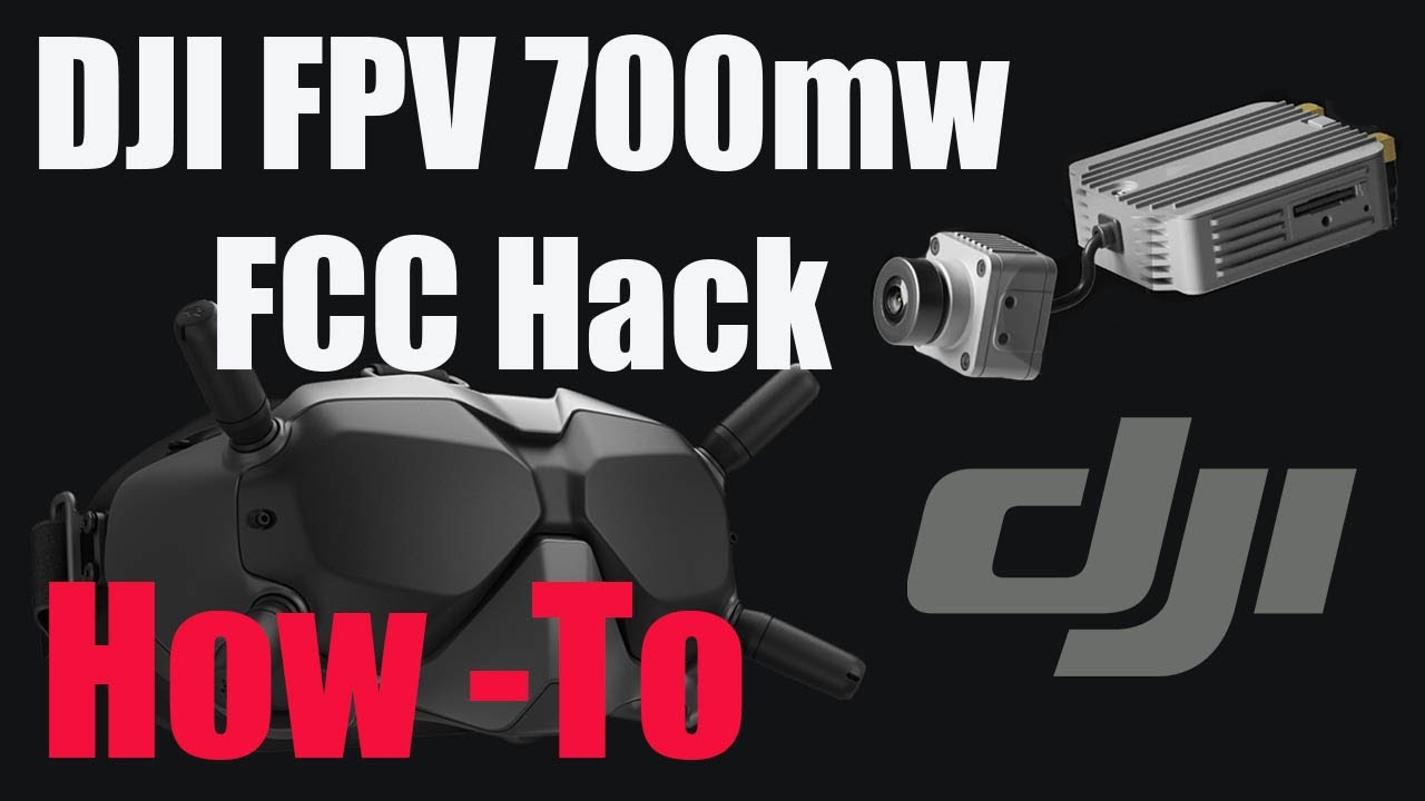 DJI Digital FPV System -  FCC Hack 700mw Power & 8 Channels