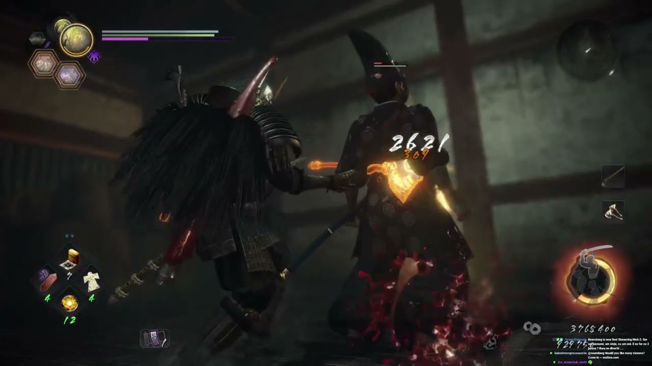 Nioh 2- Eps 47- Palácio dos Condenados (Todos os Kodamas !!!)