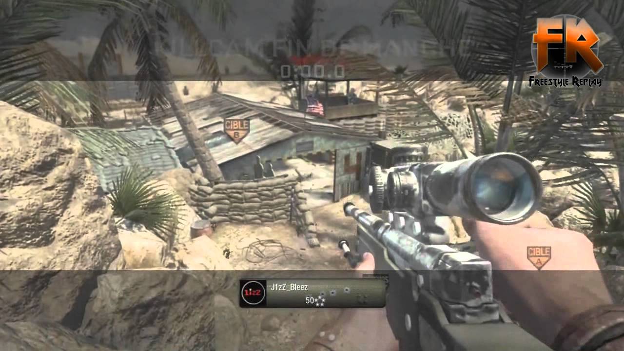 Black ops and MW3 Trickshot killcam