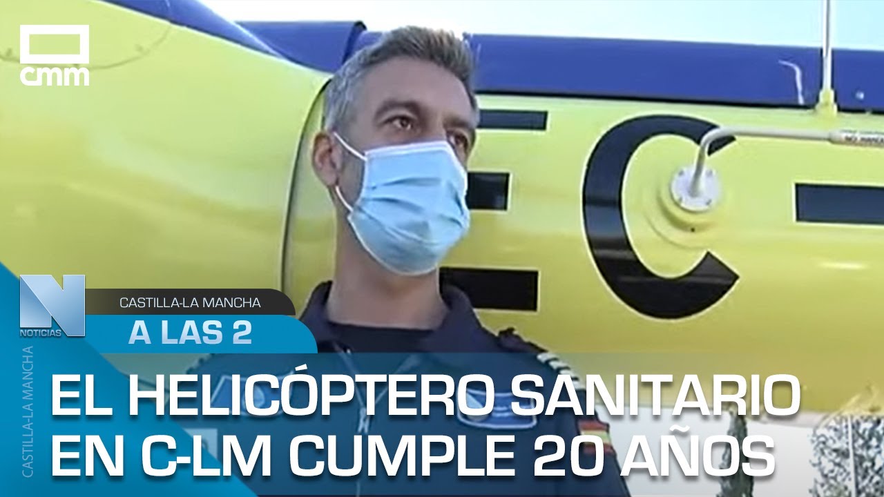 El helicóptero medicalizado en Castilla-La Mancha cumple 20 años