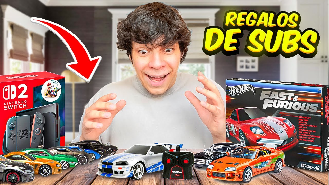 ABRIENDO LOS REGALOS QUE ME DIERON MIS SUBS EN EL EVENTO DE CARROS!! - Yair17