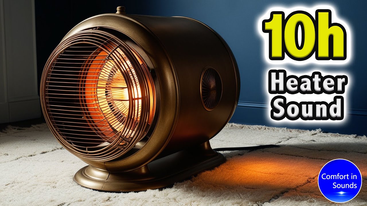 Очень расслабляющий звук вентилятора обогревателя (без рекламы), засыпание - Белый шум, ASMR