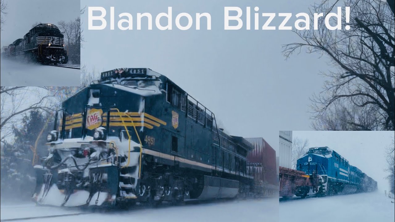 Rail-fanning in a Blandon Blizzard! 🥶 
