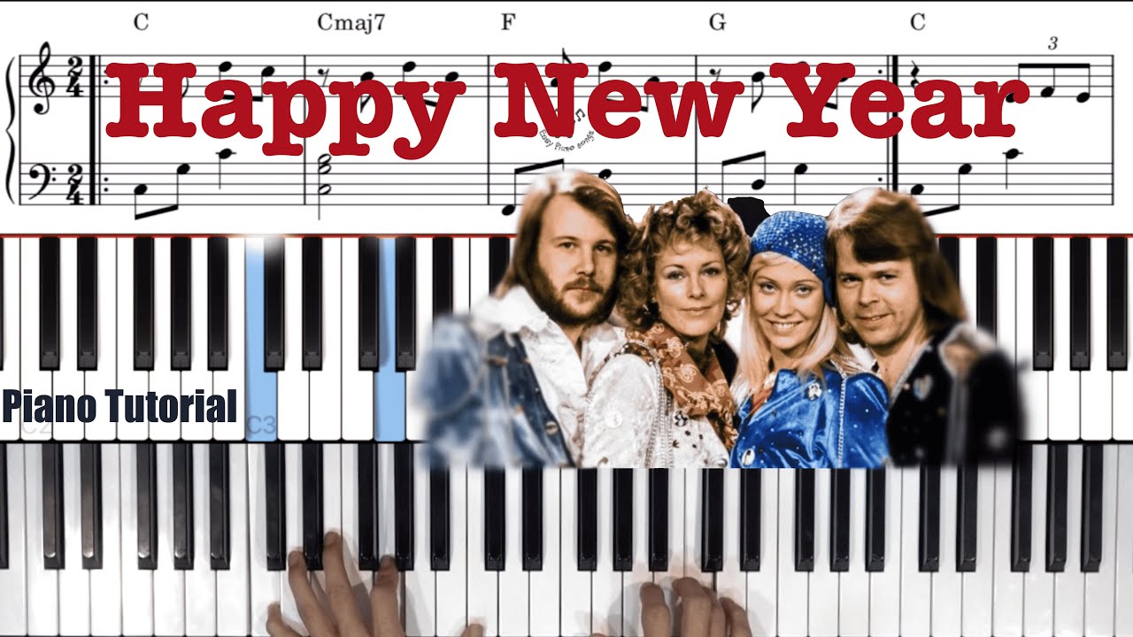 Happy New Year || ABBA || PianoTutorial