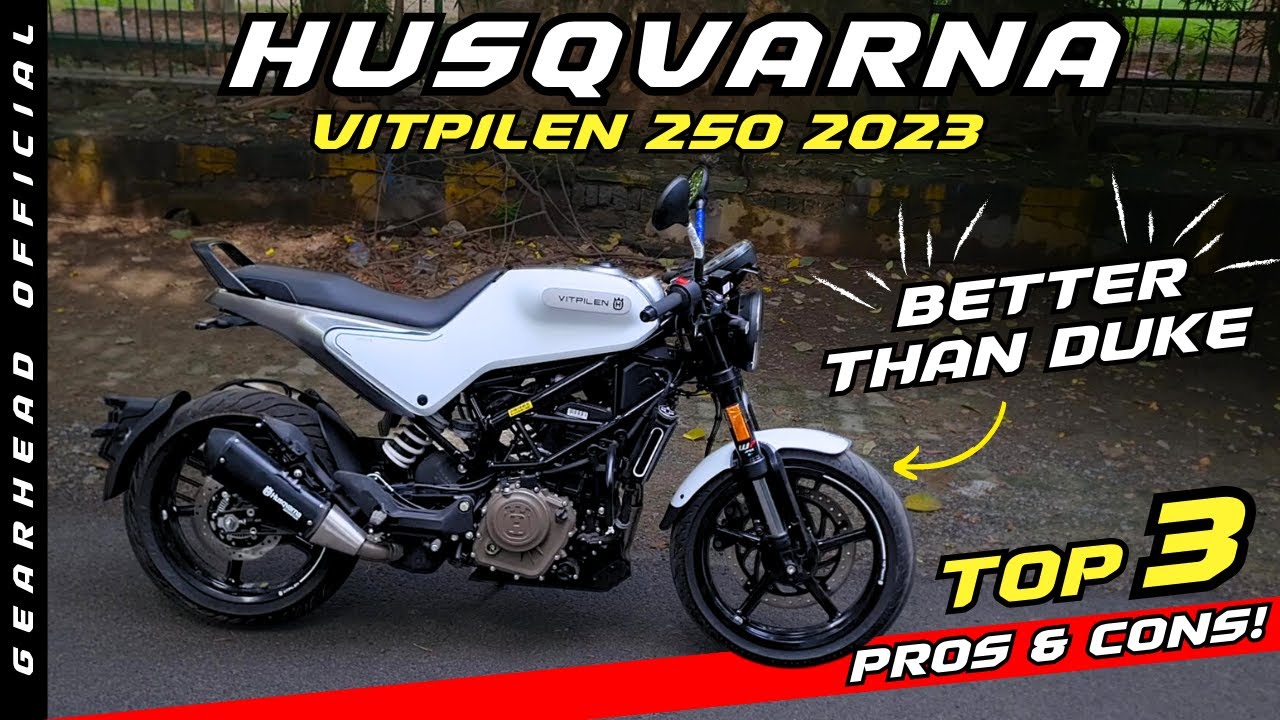 Husqvarna Vitpilen 250 2023 | Ride Review | Top 3 Pros & Cons | Better Than Duke? | GearheadOfficial