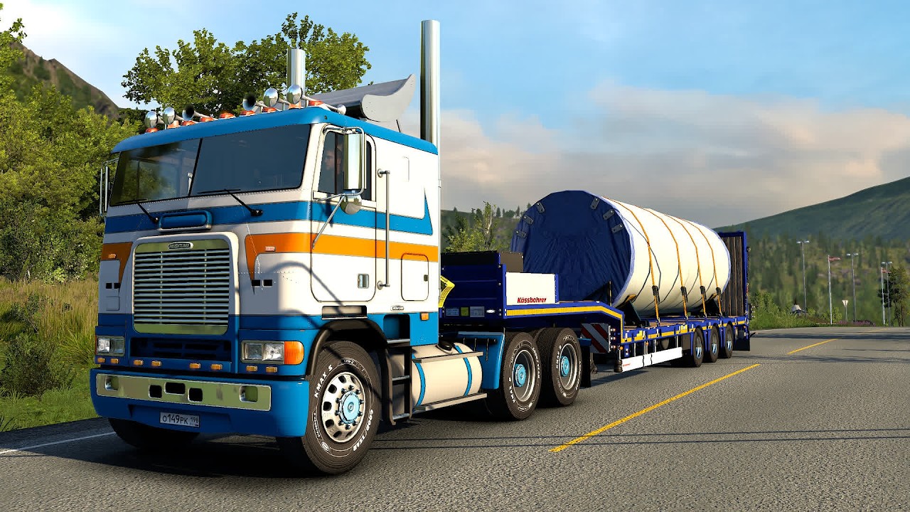 2221 / ЕTS2 1.57 / Freightliner FLB / Дальнобой по Норвегии.