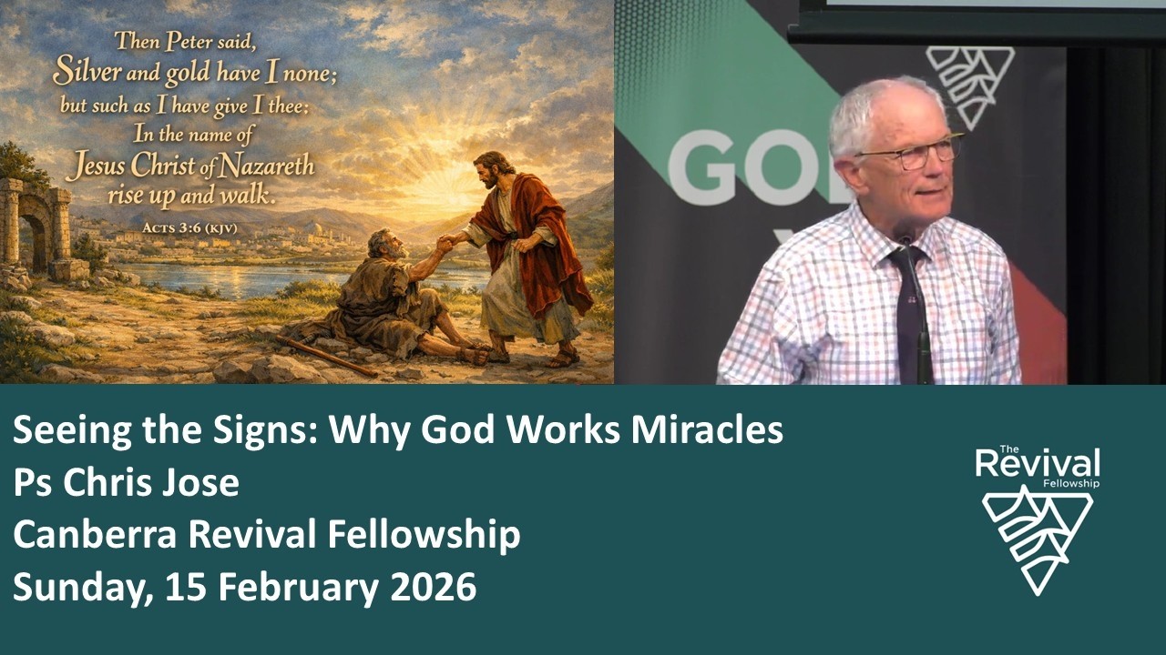 Seeing The Signs: Why God Works Miracles - Ps Chris Jose
