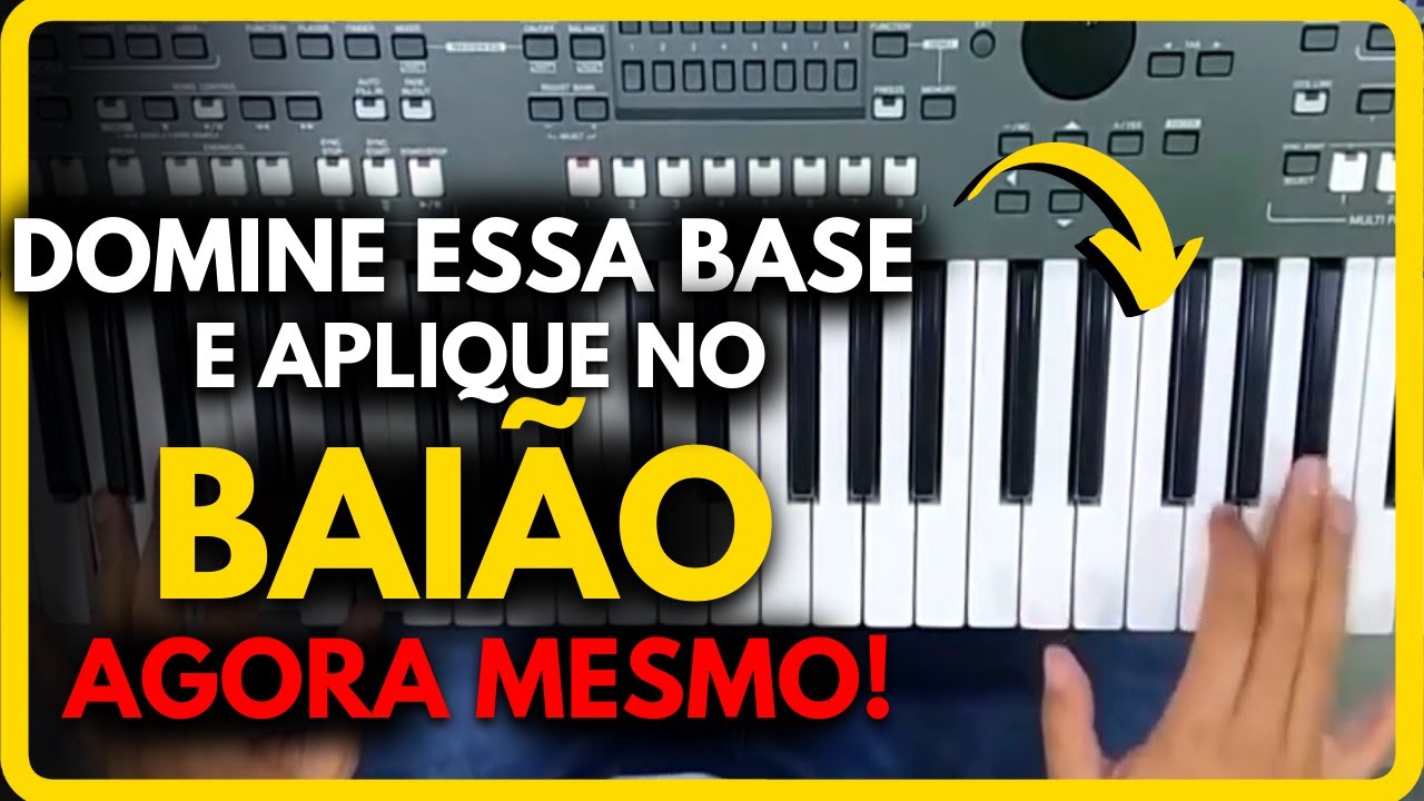 Base de Forró + Dedilhado(fraseado) Pra Você Aplicar no Baião | Canal Forró no Teclado
