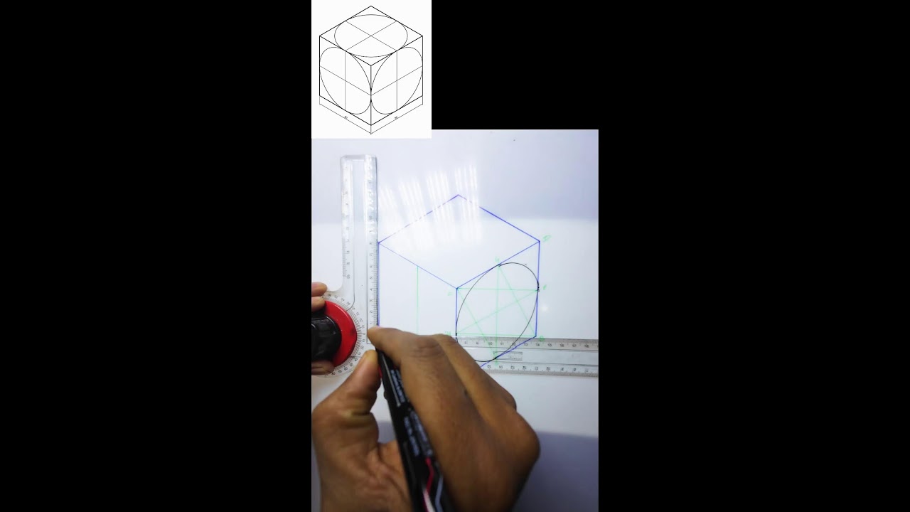 how to draw isometric drawing with the help of mini drafter in engineering drawing .