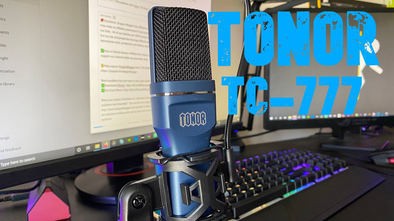 Tonor TC777 Microphone and Tonor T20 Boom Arm Review!