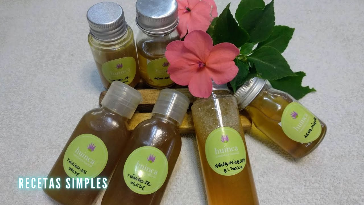 Agua micelar y tónico de té verde // Recetas Simples//Cosmetica Natural