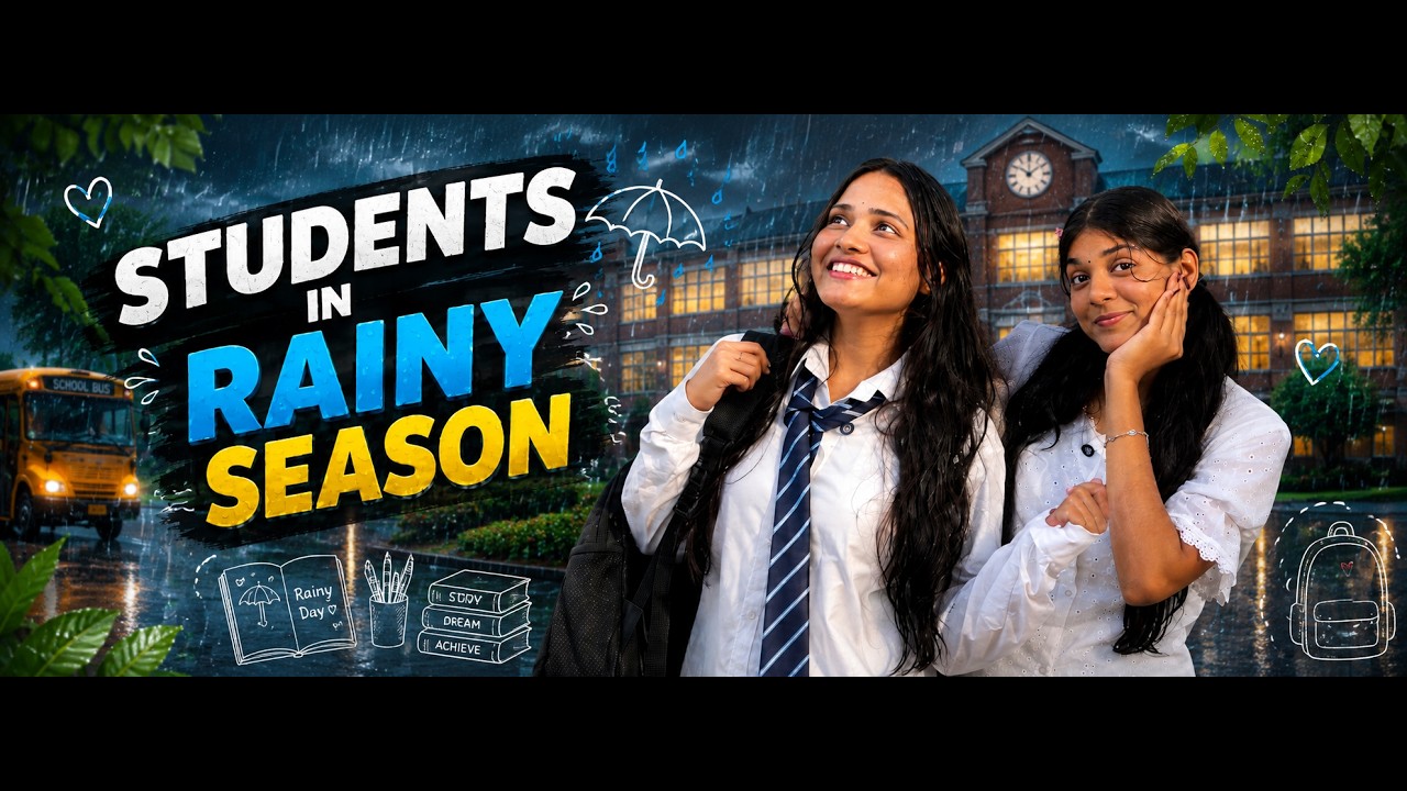 🌧️ STUDENTS IN RAINY SEASON 😂 | Every Student Can Relate! ☔ #school #schooldays #students #students