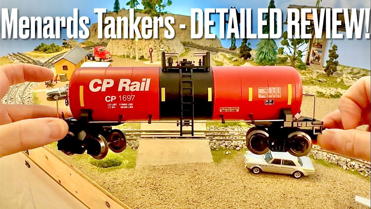 DETAILED REVIEW of MENARDS Modern Tank Cars #ogaugetrains #modeltrains #modelrailway #modelrailroad