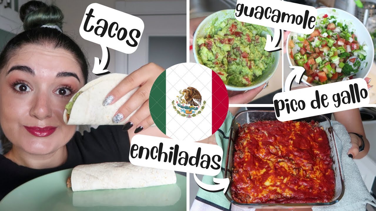 MEKSİKA YEMEKLERİ YAPIYORUZ! | Tacos, Enchiladas, Guacamole, Pico de Gallo 🇲🇽🌮🥑🌯