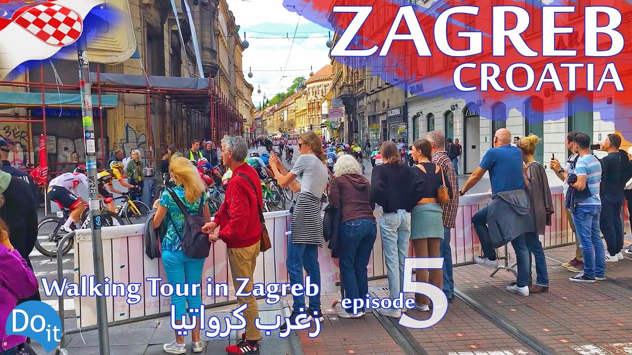 🇭🇷 Walking tour in Zagreb Croatia. 📍 Episode 5 جولة في مدينة زغرب كرواتيا