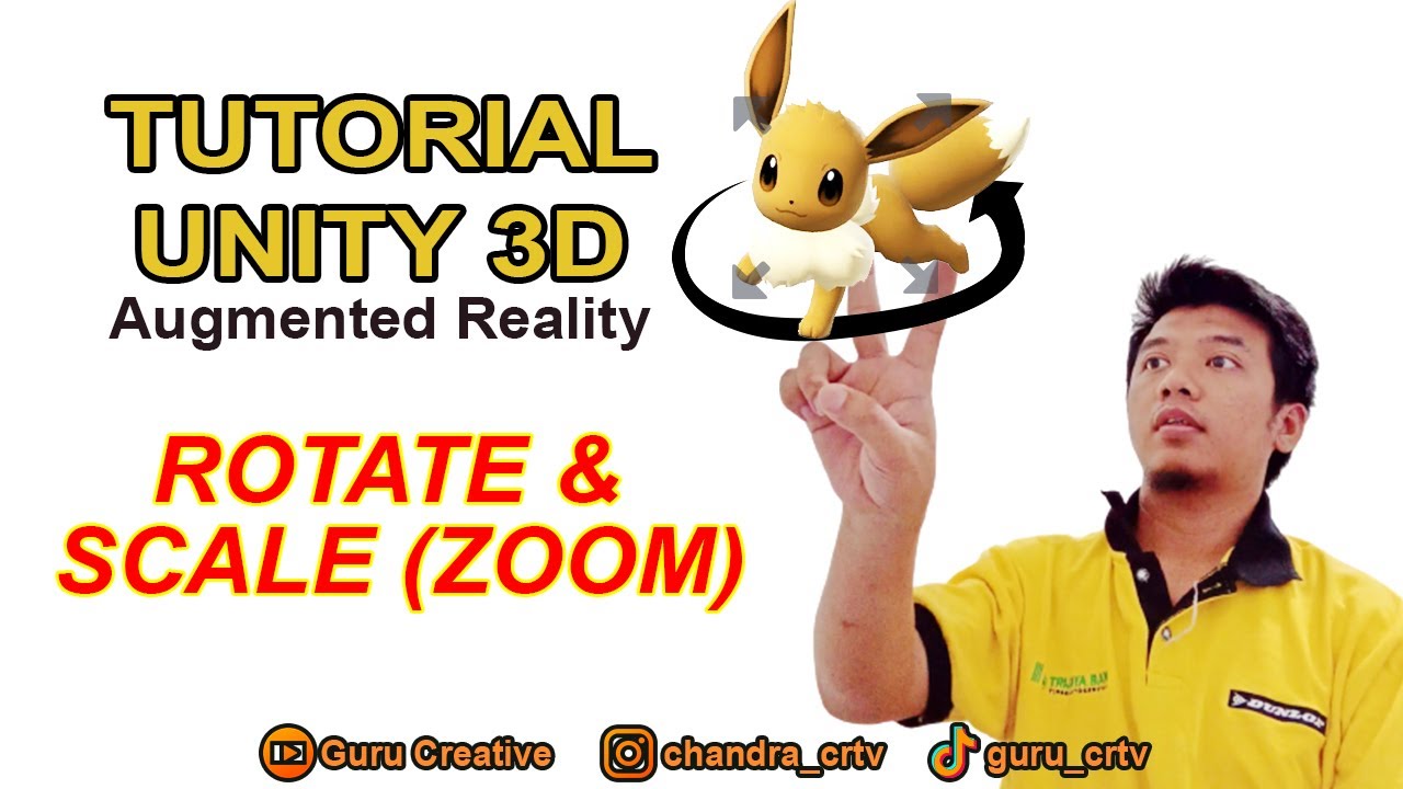 Rotate & Scale (Zoom) Object 3D Augmented Reality || Tutorial Unity 3D Versi 2021