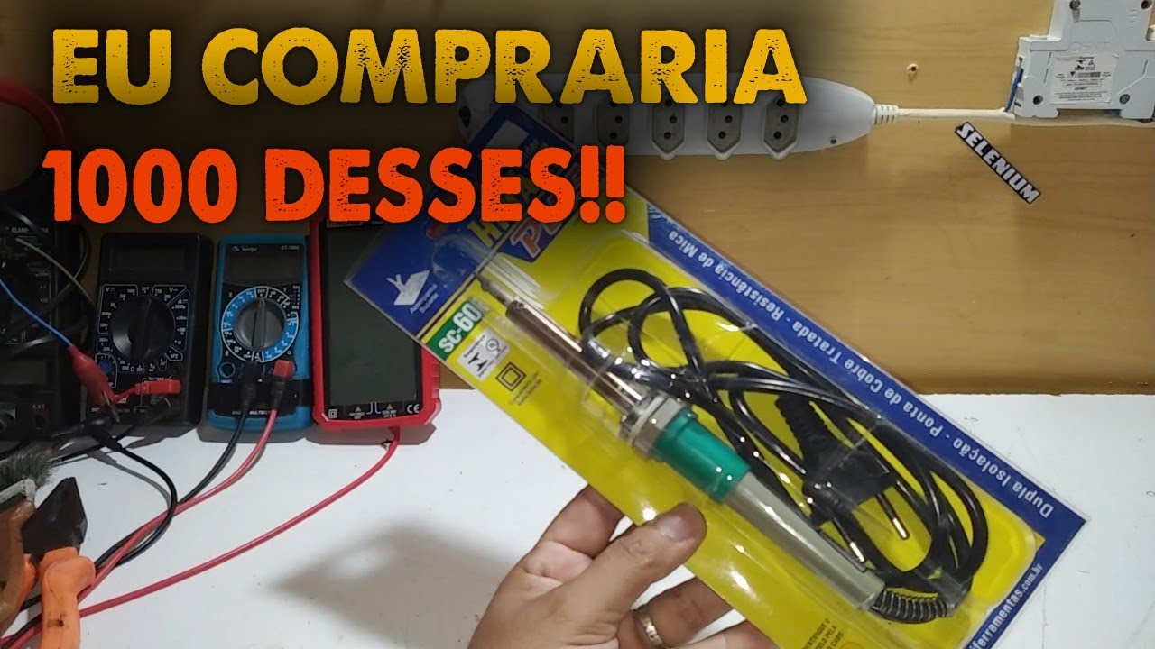 Ferro de Solda HIKARI Plus SC 60 O MELHOR SEGUNDO A MAIORIA