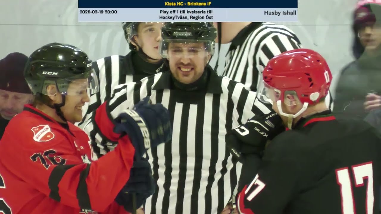19/2-2026: Kvalmatch Kista HC hemma mot Brinken