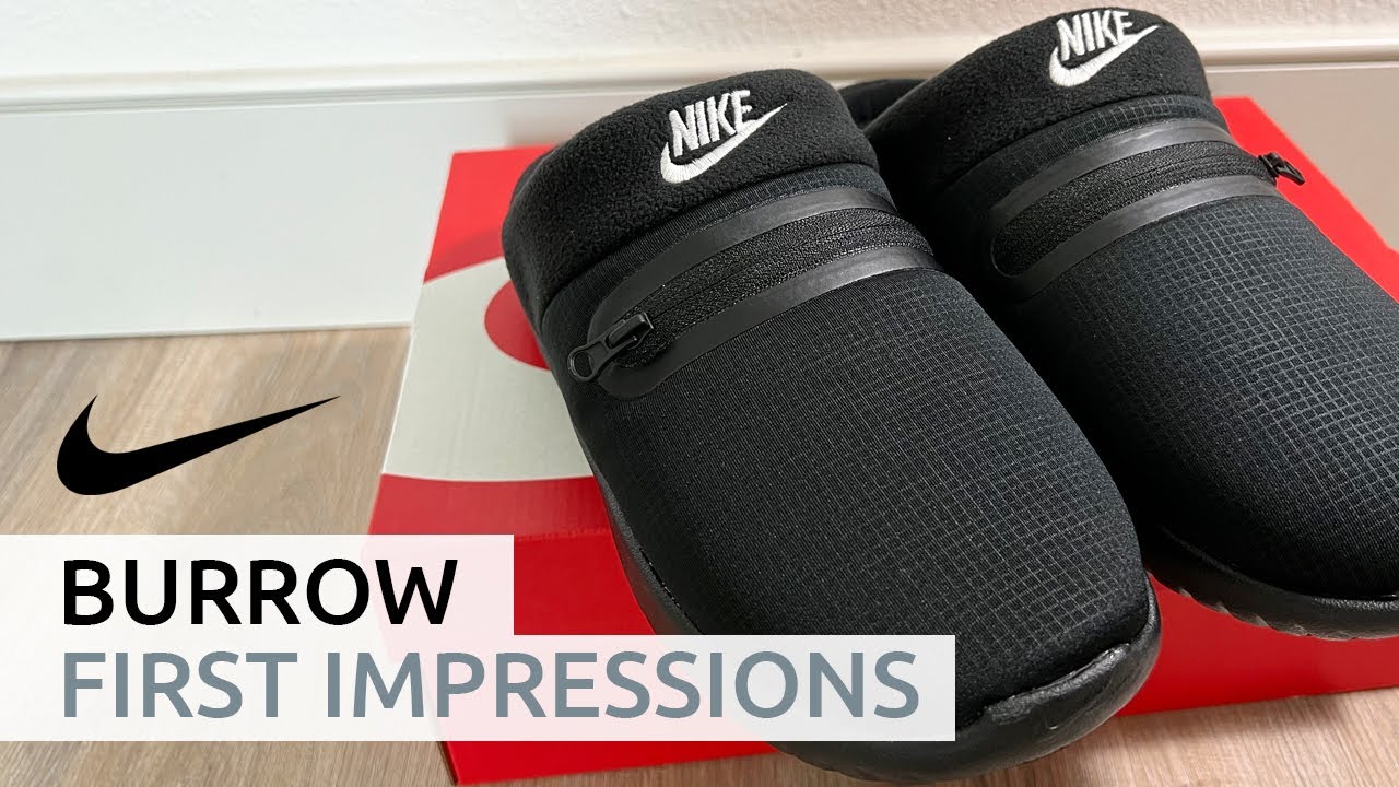 Nike BURROW: ПЕРВЫЕ ВПЕЧАТЛЕНИЯ | Домашние тапочки