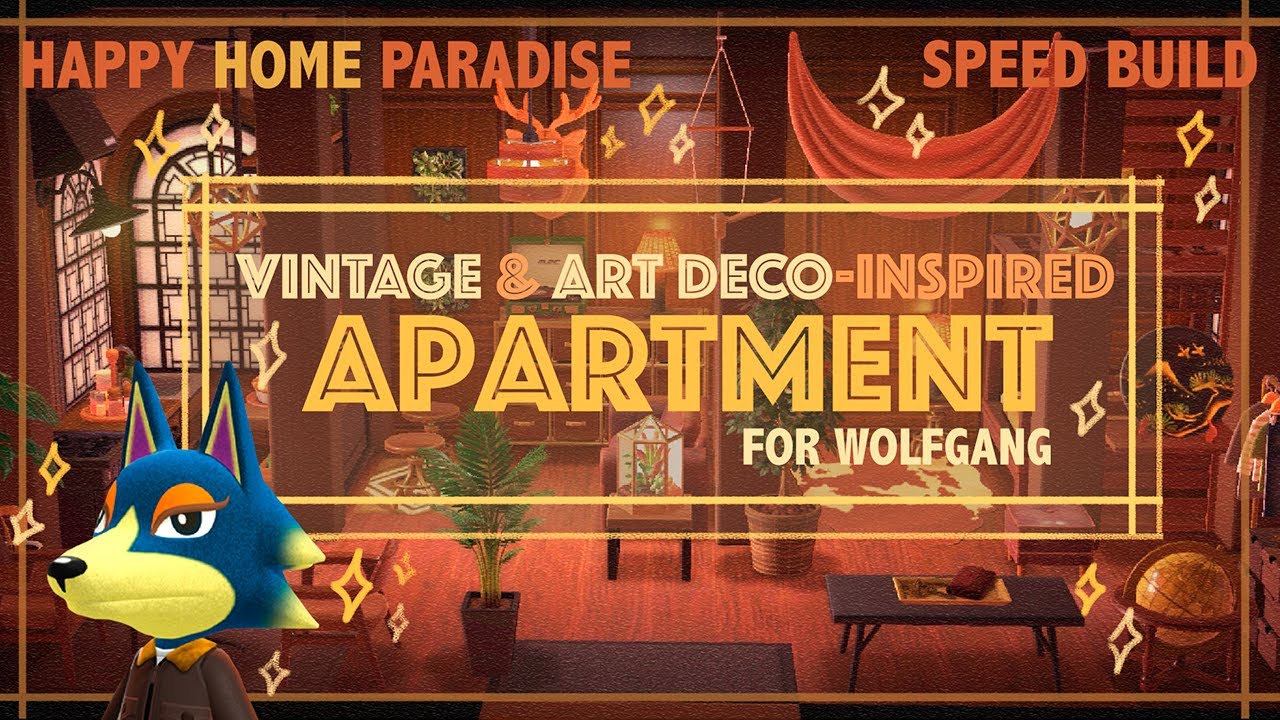 A Modern Art Deco Apartment // Animal Crossing / Happy Home Paradise