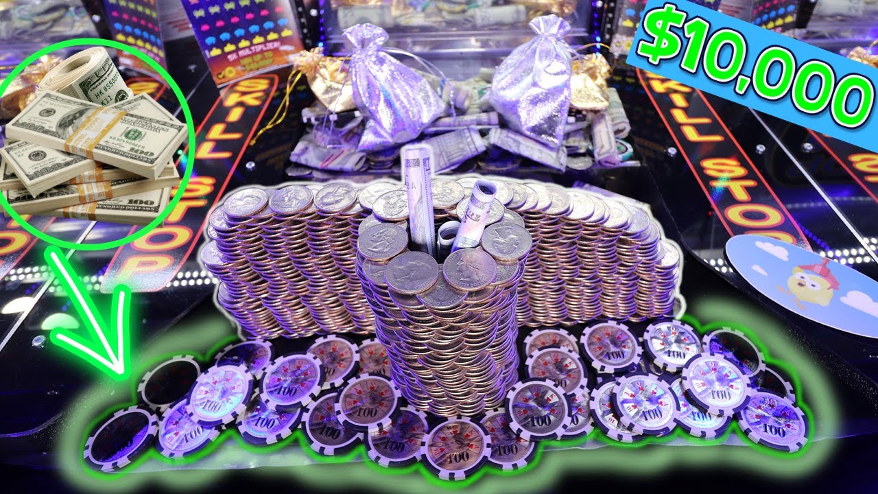 🤑They Will Never Let Me Play This Game Again because of This! $10k. High Stakes Coin Pusher *ASMR*