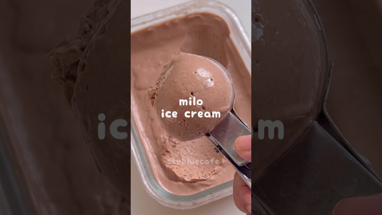 MILO ICE CREAM 🍦#easyrecipe #icecream #miloicecream