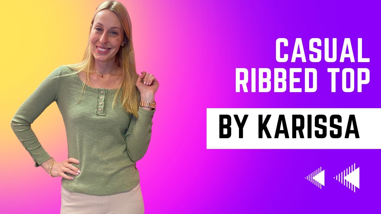 Ribbed casual spring top