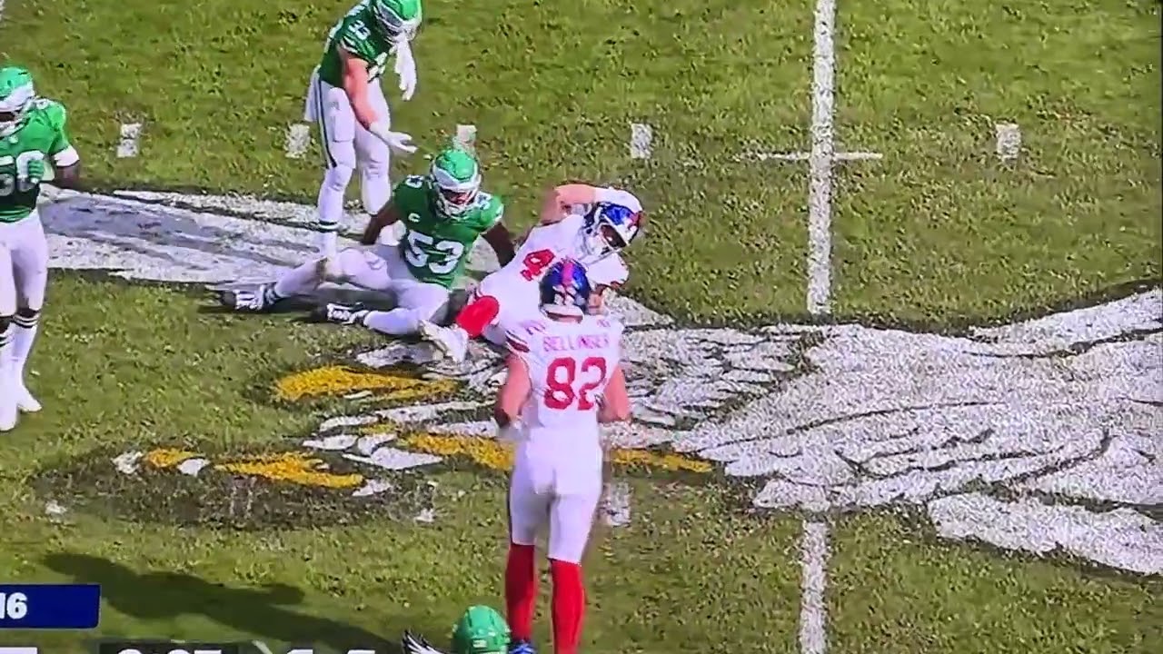 New York Giants RB Cam Skattebo horrible ankle injury 