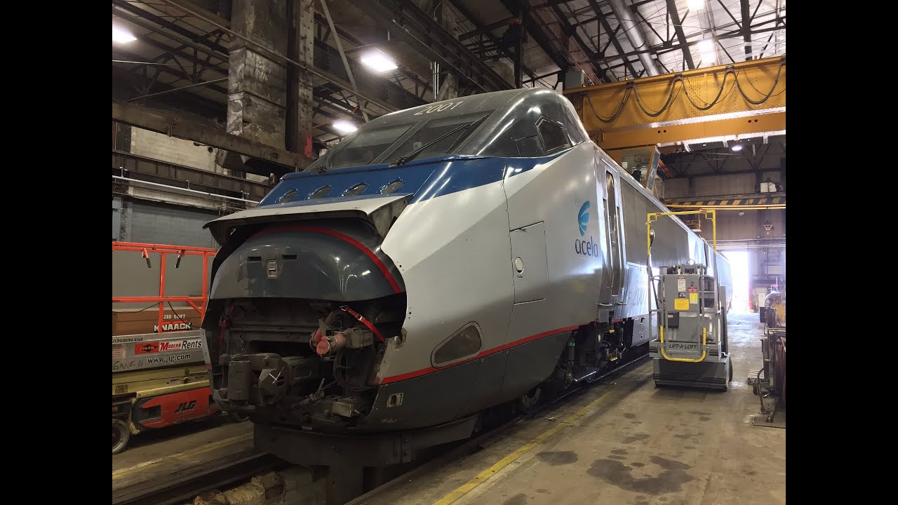 Amtrak HD 60fps: Wilmington Locomotive Shop Tour (AEM-7 Farewell Excursion) 6/18/16