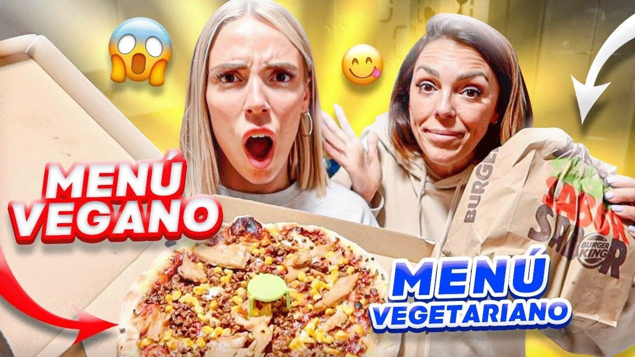 PROBANDO MENÚS VEGANOS DE CADENAS de COMIDA RÁPIDA!😱