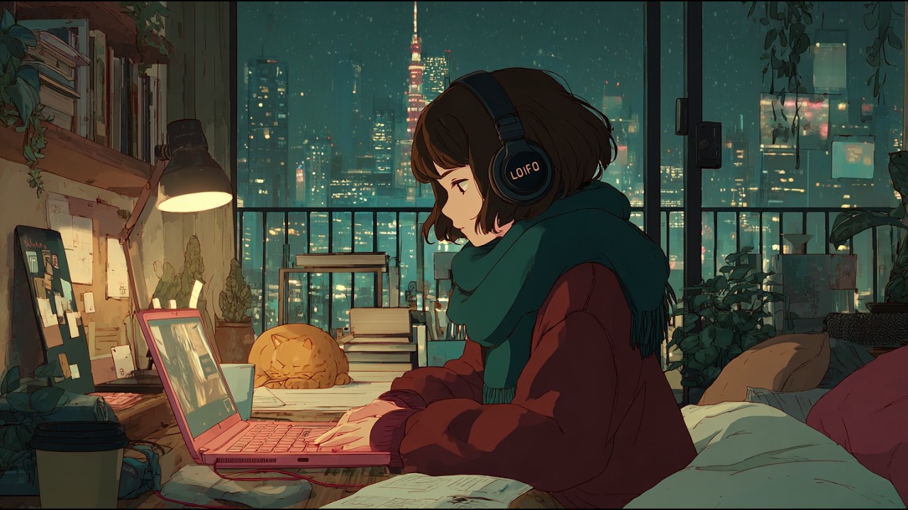 California Night Lo fi 🌙 Cozy Focus Beats for Work, Study & Relax