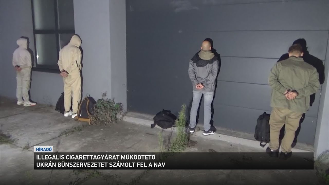 Illegális cigarettagyárat működtető ukrán bűnszervezetet számolt fel a NAV