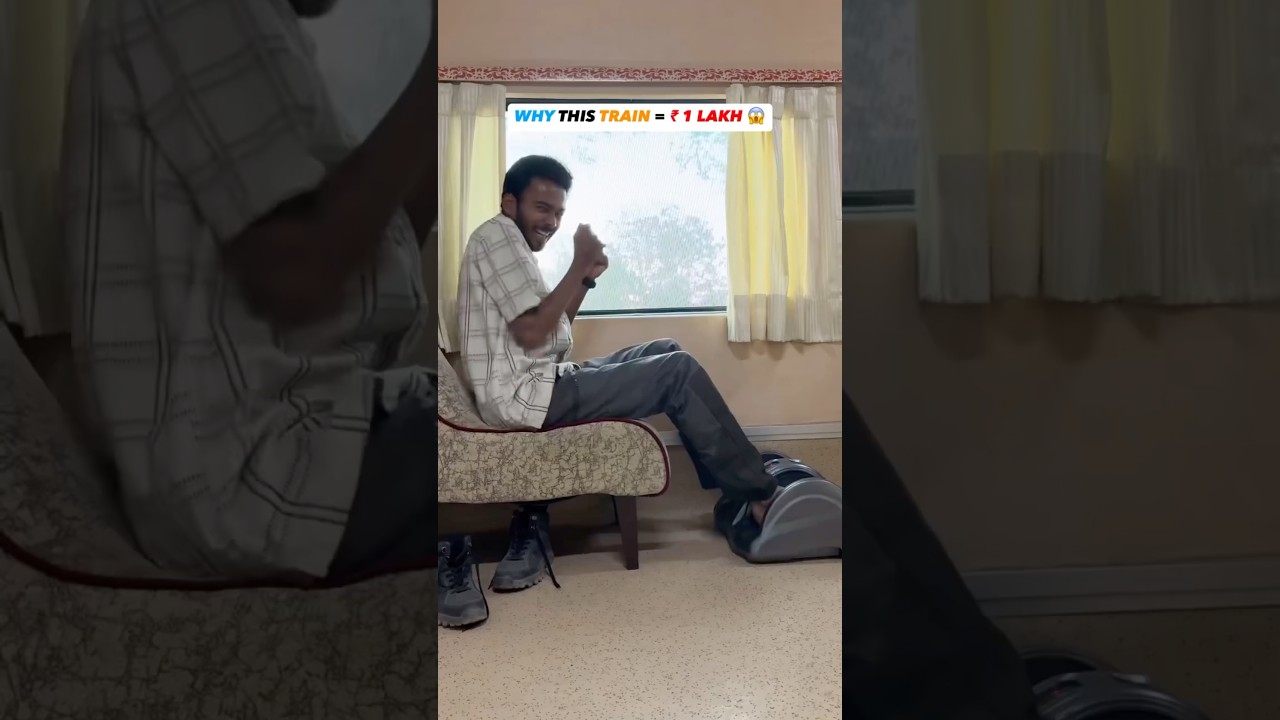 Why This Train = ₹ 1 Lakh😱 #shorts #trainjourney #luxury #indianrailways #youtubeshorts