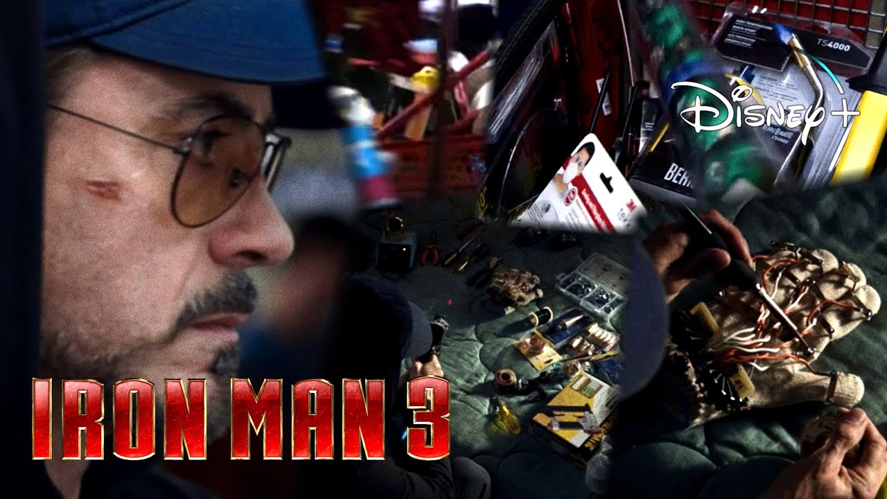 Iron-Man 3 | Stark Making Weapons Scene | Disney+ [2013]