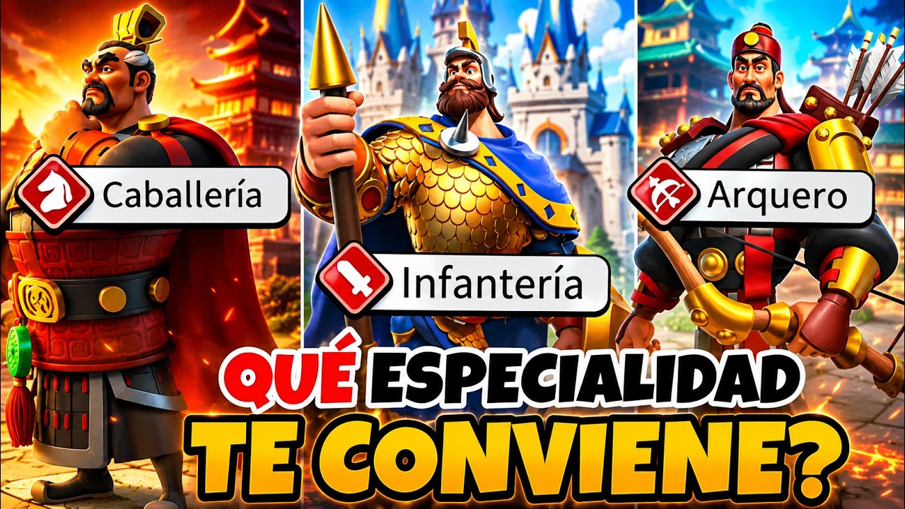 QUÉ ESPECIALIDAD TE CONVIENE, INFANTERIA, CABALLERIA, ARQUEROS - RISE OF KINGDOMS 
