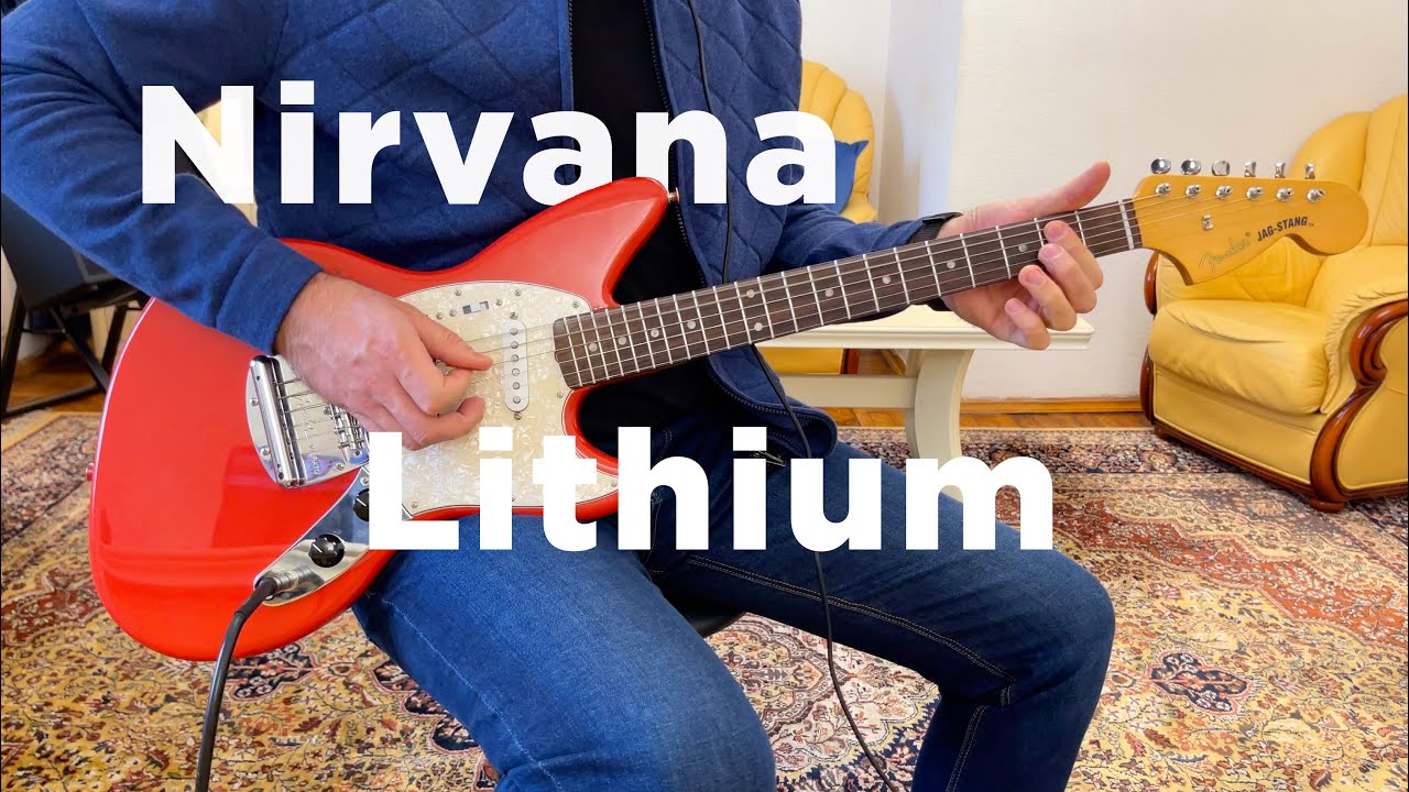 Nirvana - Lithium, Fender Kurt Cobain Jag-Stang 2021 Mexico