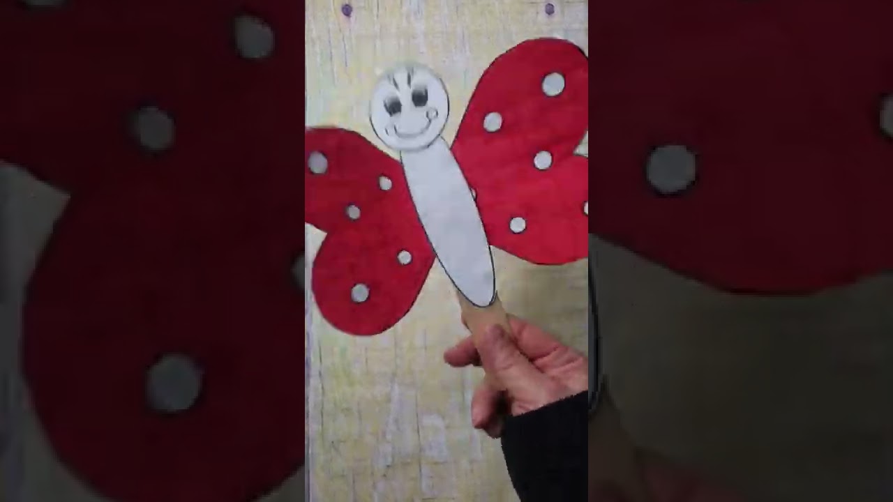 Farfalla che vola. Lavoretto per bambini