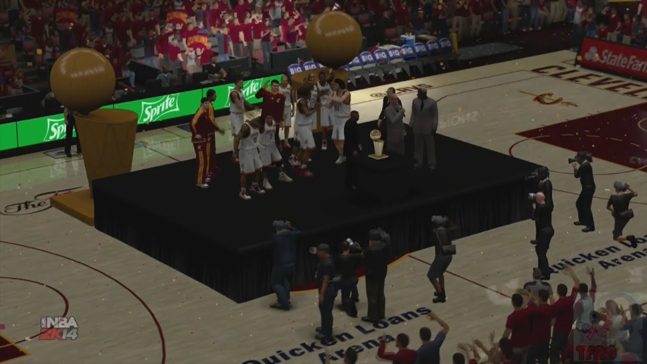 NBA 2K14 - Cleveland Cavaliers NBA Finals Introduction & Championship Celebration