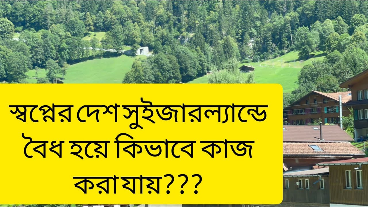 সুইজারল্যান্ডে বৈধ ভাবে লাখ লাখ টাকা ইনকাম করতে , কিভাবে বৈধ হবেন 🌺🌺🌺