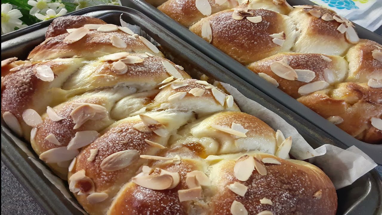 Nutella And Jam Brioche Bread | Dina's Kitchen