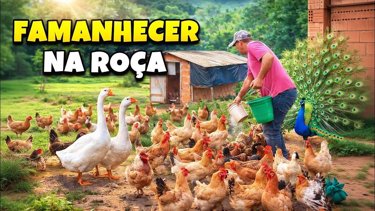 No cantar do galo a lida da roça já começa🌾| Meu Sítio em Minas 