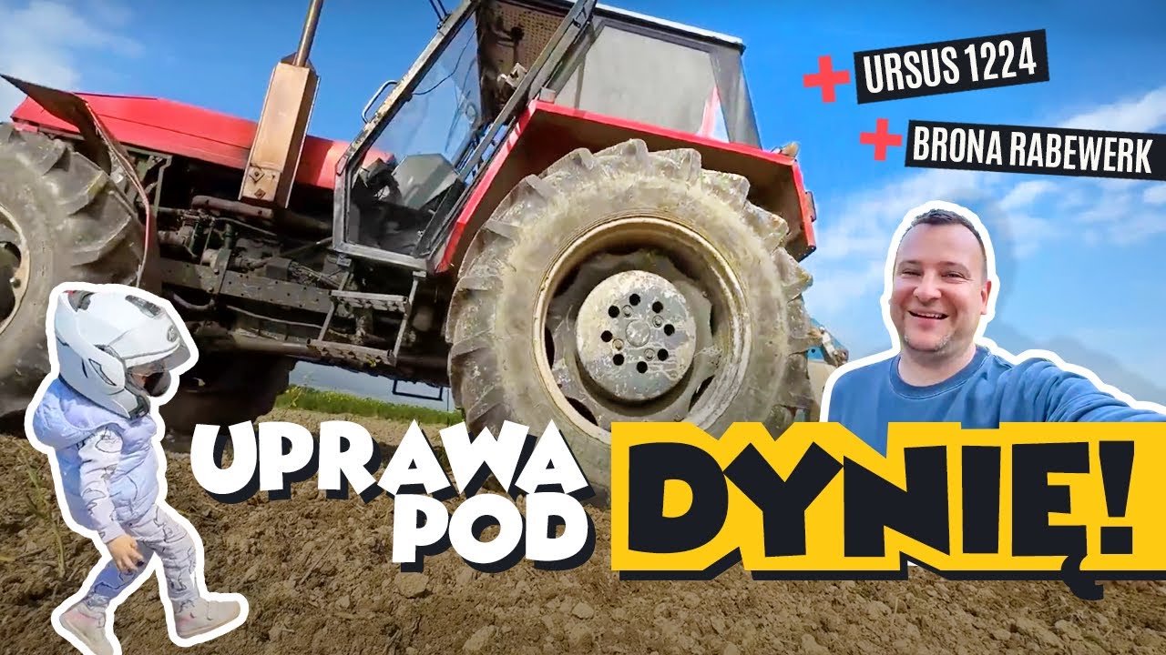 UPRAWA POD DYNIĘ ! (URSUS 1224 + BRONA RABEWERK)