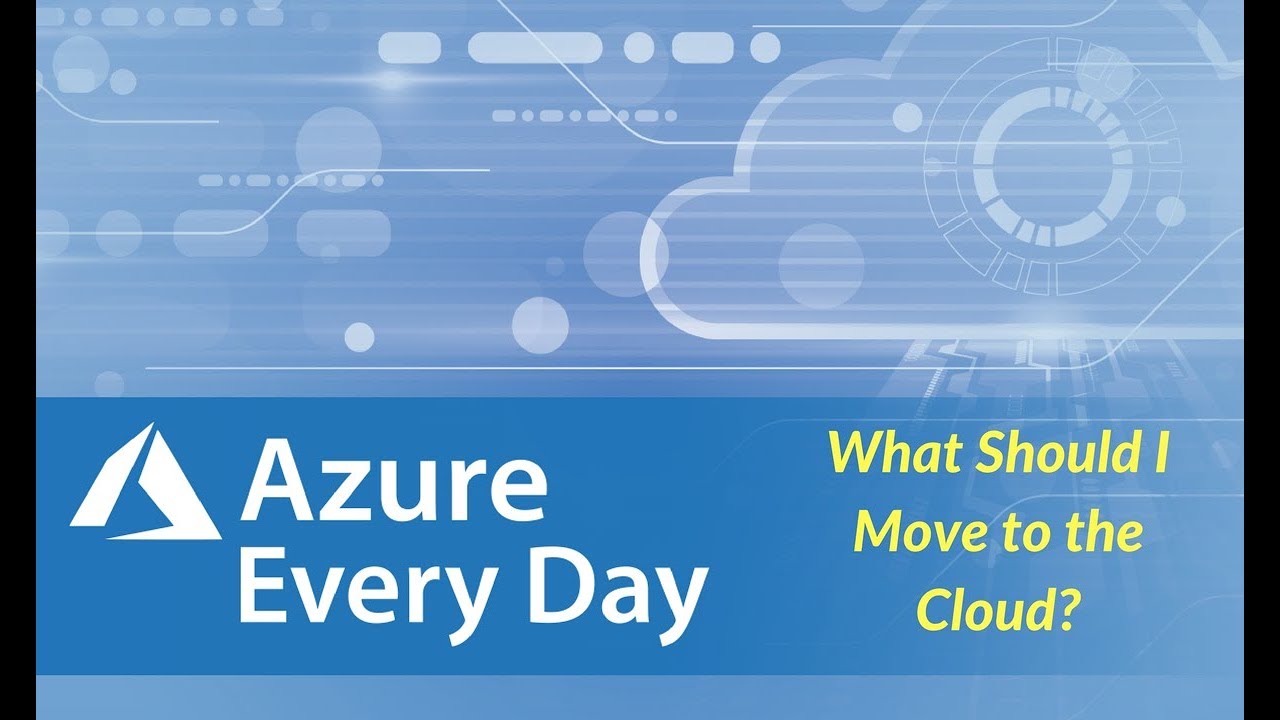 What Should I Move to the Cloud?