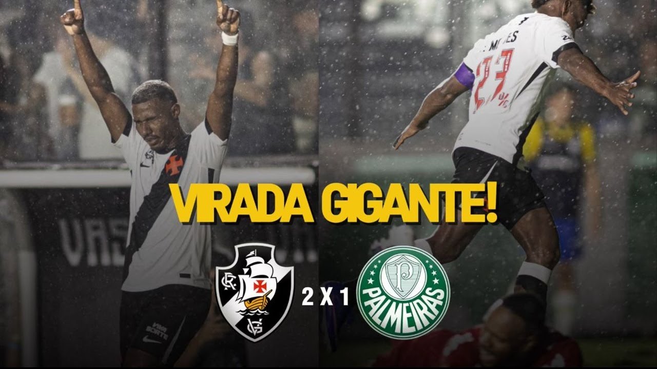 VIRADA GIGANTE! PÓS-JOGO DE VASCO 2X1 PALMEIRAS | AO VIVO | BRASILEIRÃO 2026