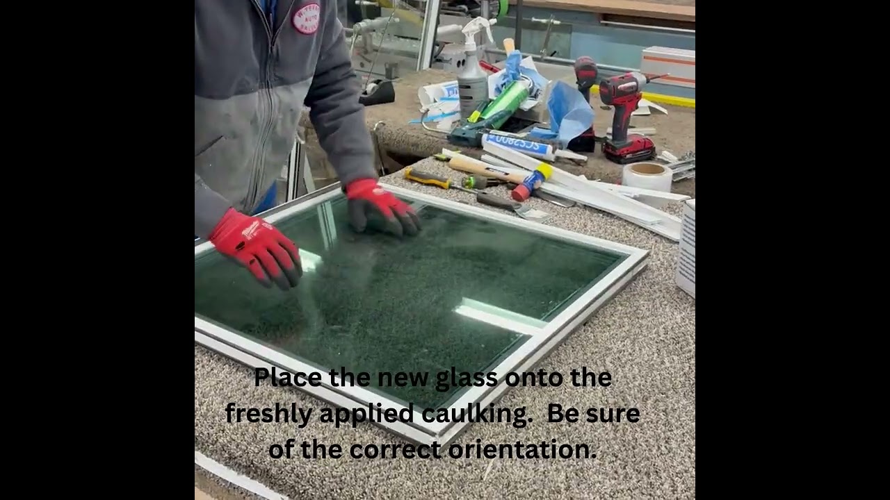 How to Reglaze the Crystal Windows Series 200 Sashes?